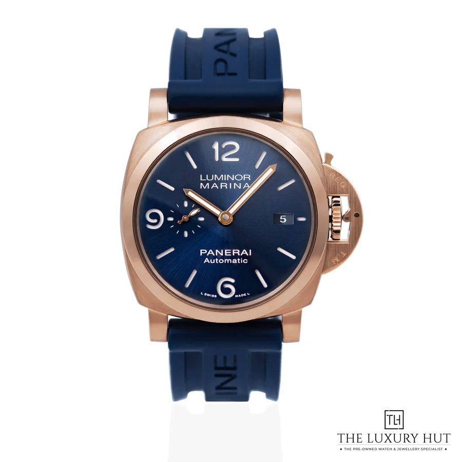 Panerai Luminor Marina Goldtech Rose Gold 44 Blue PAM01112