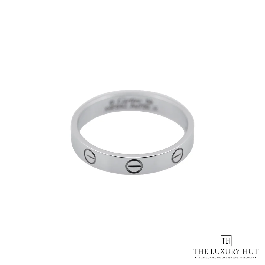 Cartier Love Wedding Band Ring Small 18ct White Gold