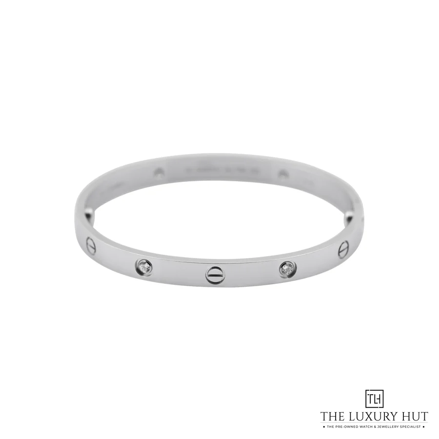 Cartier 18ct White Gold Diamonds Love Bracelet Classic