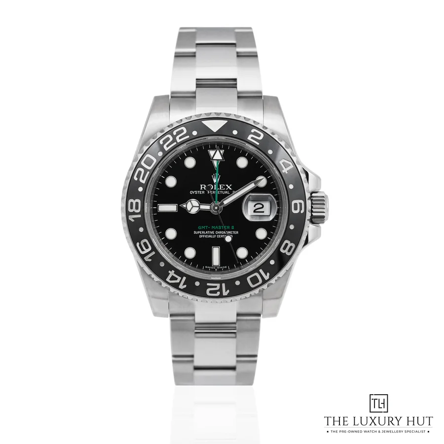 Rolex GMT Master II Steel 40mm Black Dial Ref 116710LN