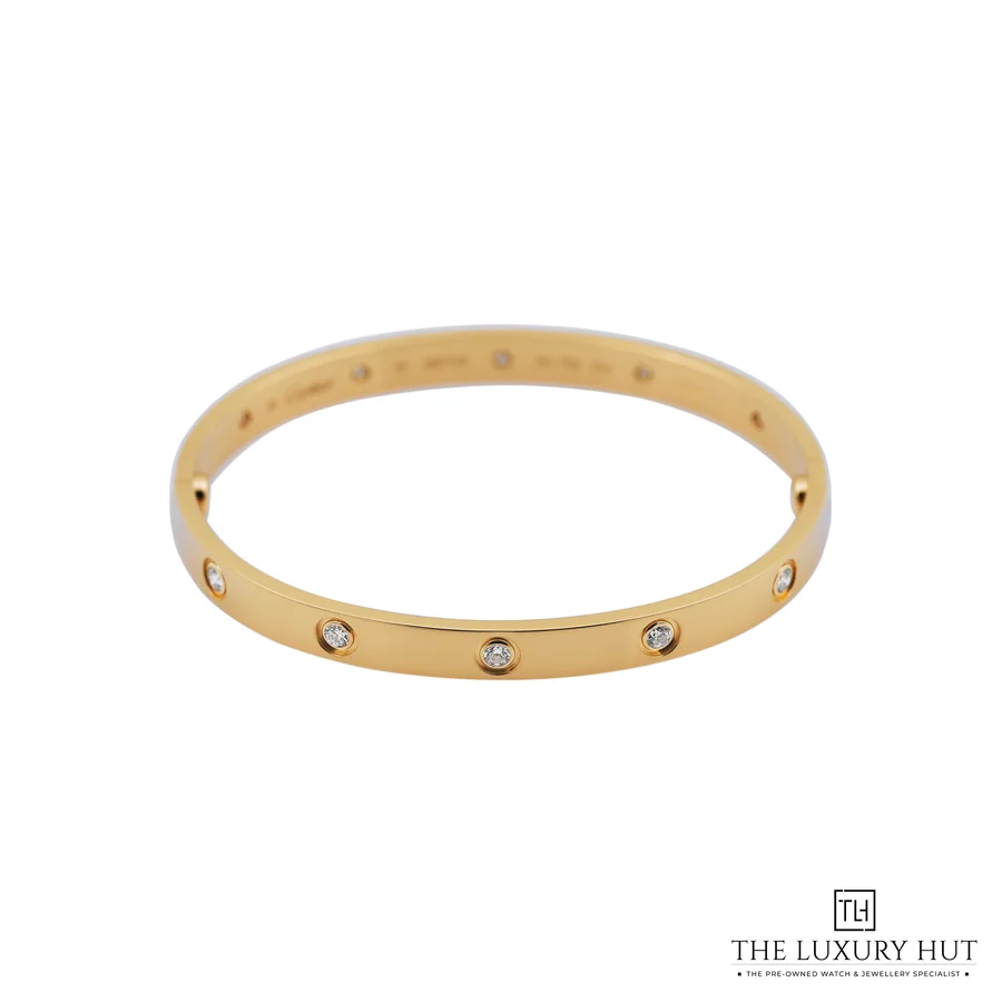 Cartier Yellow Gold 10 Diamonds Love Bracelet