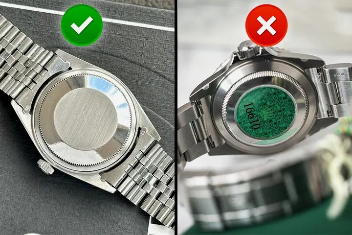 Rolex Case Back Markings