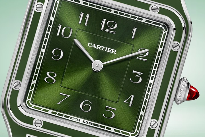 Dial of the Cartier Santos-Dumont