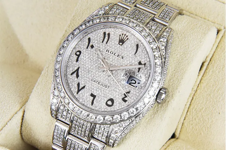 Rolex with diamonds
