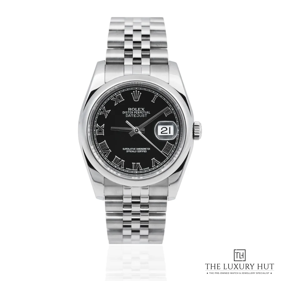 Rolex Datejust 36 Steel Black Dial Ref 116200